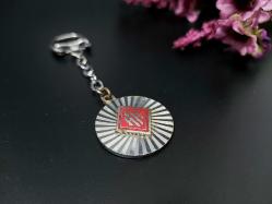 Akbank Metal Anahtarlık - Eski Metal Ak Bank