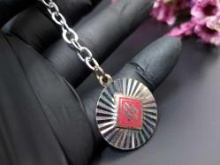 Akbank Metal Anahtarlık - Eski Metal Ak Bank