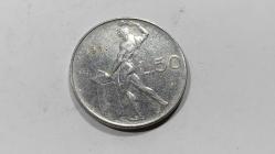P39----MADENİ PARA--1971 İTALYA 50 LİRE