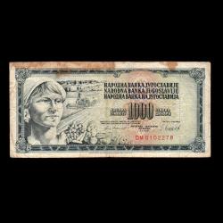 YUGOSLAVYA (1981)  - 1.000 Dinar (T-ÇT 6,5/10)
