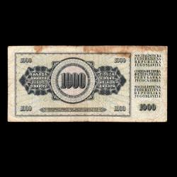 YUGOSLAVYA (1981)  - 1.000 Dinar (T-ÇT 6,5/10)
