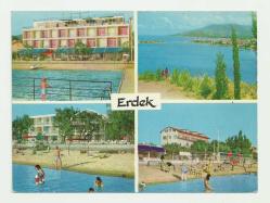 ERDEK DÖRT PARÇALI ESKİ KARTPOSTAL...