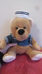 1980'LERDEN VİNTAGE DENİZCİ AYI PELUŞ OYUNCAK BEBEK 26 CM