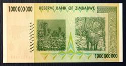 ZİMBABWE=2008 1000000000 Dollars P-83   ÇİL'  5 Adet!