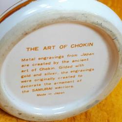VINTAGE THE ART OF CHOKIN ALTIN VE GÜMÜŞ YALDIZ DEKORLU PORSELEN VAZO MADE IN JAPAN