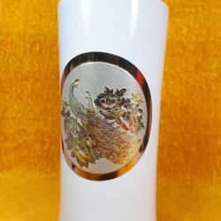 VINTAGE THE ART OF CHOKIN ALTIN VE GÜMÜŞ YALDIZ DEKORLU PORSELEN VAZO MADE IN JAPAN