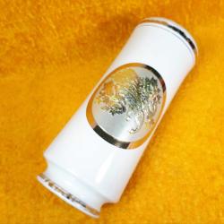 VINTAGE THE ART OF CHOKIN ALTIN VE GÜMÜŞ YALDIZ DEKORLU PORSELEN VAZO MADE IN JAPAN