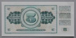 YUGOSLAVYA=1968  5 Dinar  P-81   ÇİL'  10 ADET!