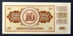 YUGOSLAVYA=1978  10 Dinar  P-87a  ÇİL' 10 Adet!