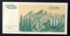 YUGOSLAVYA=1994  10 Dinar  P-138    ÇİL'