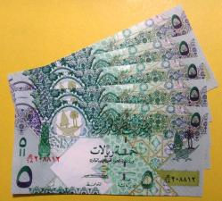 KATAR=2008  5 Riyals  P-29  ÇİL'  5 Adet!