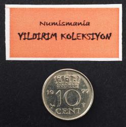 1977 10 CENT Hollanda  (Nederlanden 10 Cent) ÇA YBM77