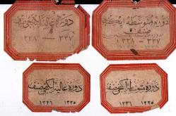 OSMANLICA ETİKETLER EL YAZMASI