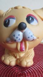 SOVYET RUSYA 1980'LERDEN ÇOK NADİR KAUÇUK (LASTİK) KÖPEK OYUNCAK FİGÜR 14 CM