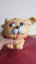SOVYET RUSYA 1980'LERDEN ÇOK NADİR KAUÇUK (LASTİK) KÖPEK OYUNCAK FİGÜR 14 CM