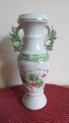 1980'LERDEN VİNTAGE PORSELEN FLORAL VAZO 19.5 CM