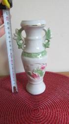 1980'LERDEN VİNTAGE PORSELEN FLORAL VAZO 19.5 CM