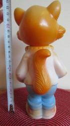 SOVYET RUSYA 1980'LERDEN ÇOK NADİR KAUÇUK (LASTİK) LEOPOLD KEDİ VİNTAGE BEBEK OYUNCAK FİGÜR 23.5 CM