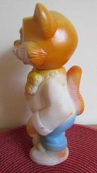 SOVYET RUSYA 1980'LERDEN ÇOK NADİR KAUÇUK (LASTİK) LEOPOLD KEDİ VİNTAGE BEBEK OYUNCAK FİGÜR 23.5 CM