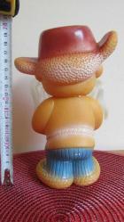 SOVYET RUSYA 1980'LERDEN KAUÇUK (LASTİK) ORMAN CÜCESİ OYUNCAK BİBLO FİGÜR 20 CM