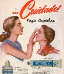 REKLAM PEPSİ COLA VE VİTAPENİCİLINA (PENİSİLİN)REKLAMI  İSPANYOLCA DERGİ. RRRR RESSAMI ALEXANDER