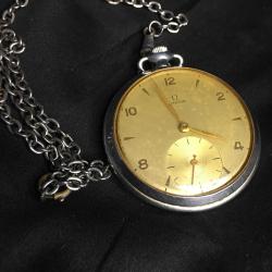 CEP SAATİ, 18 AYAR ALTIN KADRAN ''OMEGA'' 1895 SENESİNE AİT CEP SAATİDİR