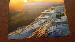 KARTPOSTAL - DENİZLİ , Pamukkale Travertenler Akşam üzeri