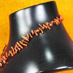 RETRO SİYAH CAM BONCUKLU MERCAN GERDANLIK