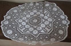 Antika - RAHİBE İŞİ FİSKOS MASA ÖRTÜSÜ ÇAP 82 CM SANDIKTAN - kitantik - kitaLog