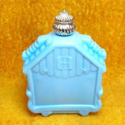 RETRO AVON FIELD FLOWERS KÜÇÜK EV FORMLU LİLA RENKLİ TAŞ OPAL BOŞ PARFÜM ŞİŞESİ