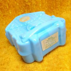 RETRO AVON FIELD FLOWERS KÜÇÜK EV FORMLU LİLA RENKLİ TAŞ OPAL BOŞ PARFÜM ŞİŞESİ