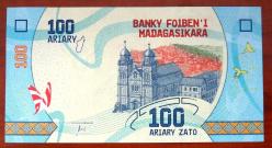 MADAGASKAR=2017  100 Ariary   P-97  ÇİL 10 Adet!