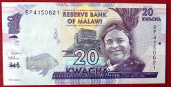MALAVİ=2019  20 Kwacha  P-63  ÇİL'