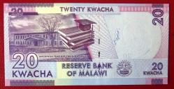 MALAVİ=2019  20 Kwacha  P-63  ÇİL'
