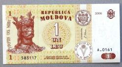 MOLDOVA=2006  1 Leu  P-8g  ÇİL'