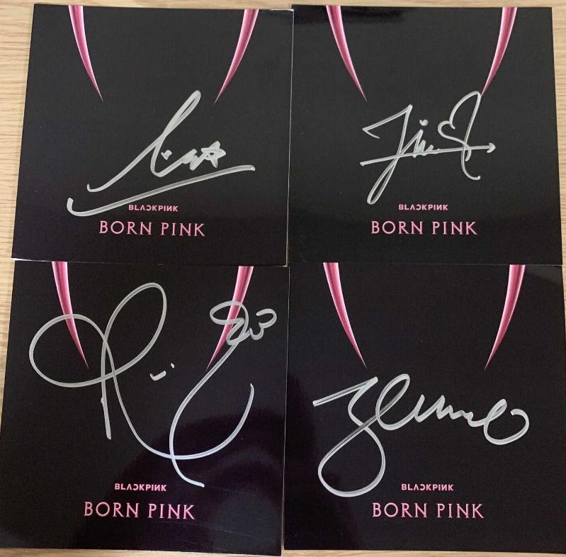 BLACKPINK İMZALI BORN PINK KARTLAR + CD SET 2022 - Efemera