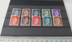 1939-40 ALMANYA REICH DÖNEMİ HİTLER TEMALI ORİJİNAL MNH PULLAR EE2UU1 ÇOK ÇOK NADİR