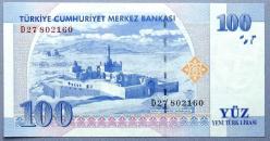 TÜRKİYE=2005  100 YTL  P-221    8.Emisyon 1.Tertip  ÇİL'