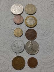 10 ADET KARIŞIK YABANCI MADENİ PARA LOTU P.5