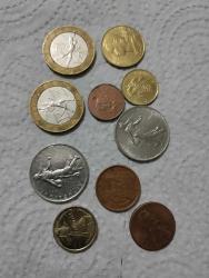 10 ADET KARIŞIK YABANCI MADENİ PARA LOTU P.6