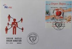 2014 ORGAN BAĞIŞI ANMA BLOĞU ORİJİNAL FDC Sİ T4 NADİR