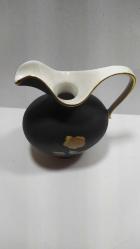 P46---BAVARIA ROYAL PORSELEN ÇİÇEK DESENLİ DEKORATİF SÜRAHİ