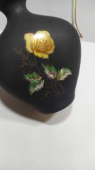 P46---BAVARIA ROYAL PORSELEN ÇİÇEK DESENLİ DEKORATİF SÜRAHİ