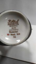 P46---BAVARIA ROYAL PORSELEN ÇİÇEK DESENLİ DEKORATİF SÜRAHİ