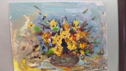 ÇE2---NATÜRMORT YAĞLI BOYA TABLO