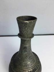 Antika Osmanlı İslami Bronz Vazo