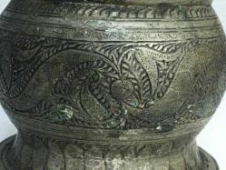 Antika Osmanlı İslami Bronz Vazo