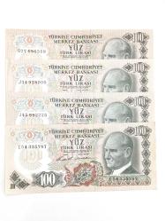 6.Emisyon 100 Türk Lirası Koleksiyon Kağıt Para . Hobi Para. Hatıra Para. Eski Para.
