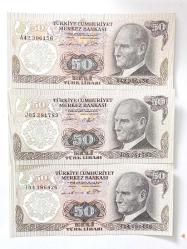 6.Emisyon 50 Türk Lirası Koleksiyon Kağıt Para . Hobi Para. Hatıra Para. Eski Para.