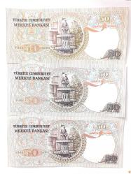 6.Emisyon 50 Türk Lirası Koleksiyon Kağıt Para . Hobi Para. Hatıra Para. Eski Para.